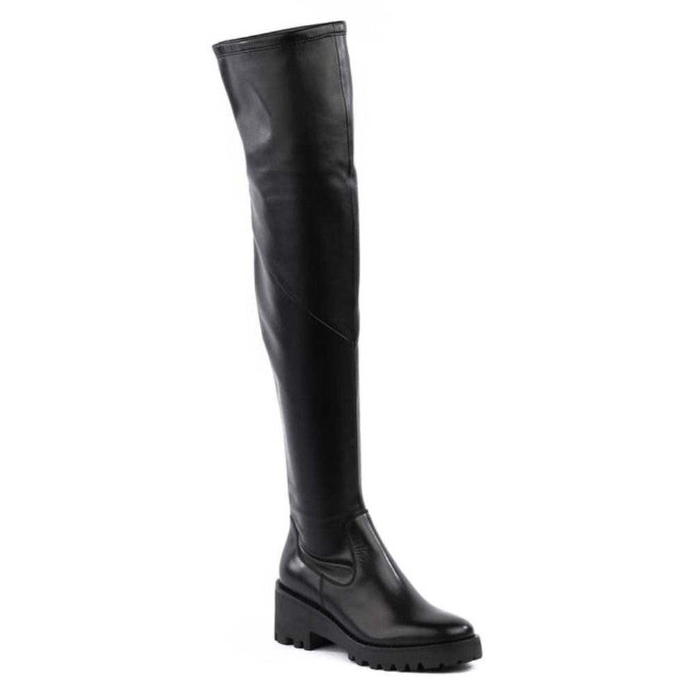Seychelles View From Up Here Over the Knee Boot - Black Leather